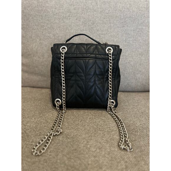 Kate Spade New York! Briar Lane Black Quilted Brayden Convertible Backpack - Picture 4 of 10